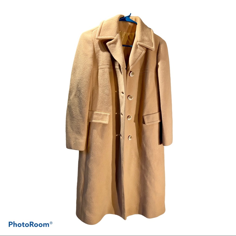 Tan Cashmere Button-up Coat *on trend*